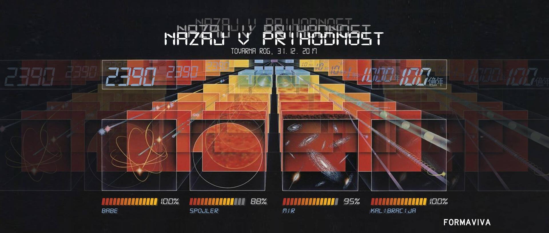 Flyer design for a music event