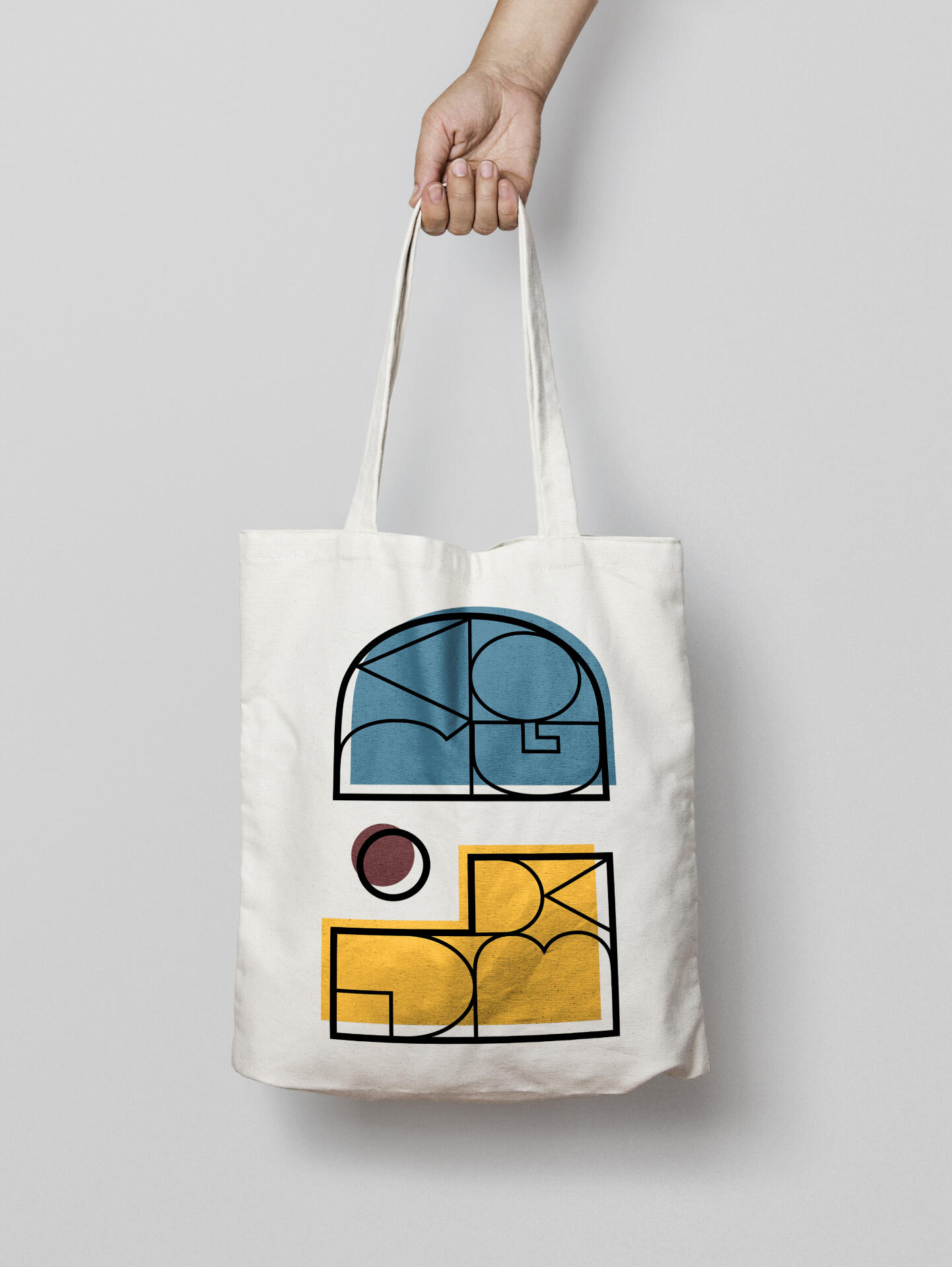 Mock up of the logo implementation