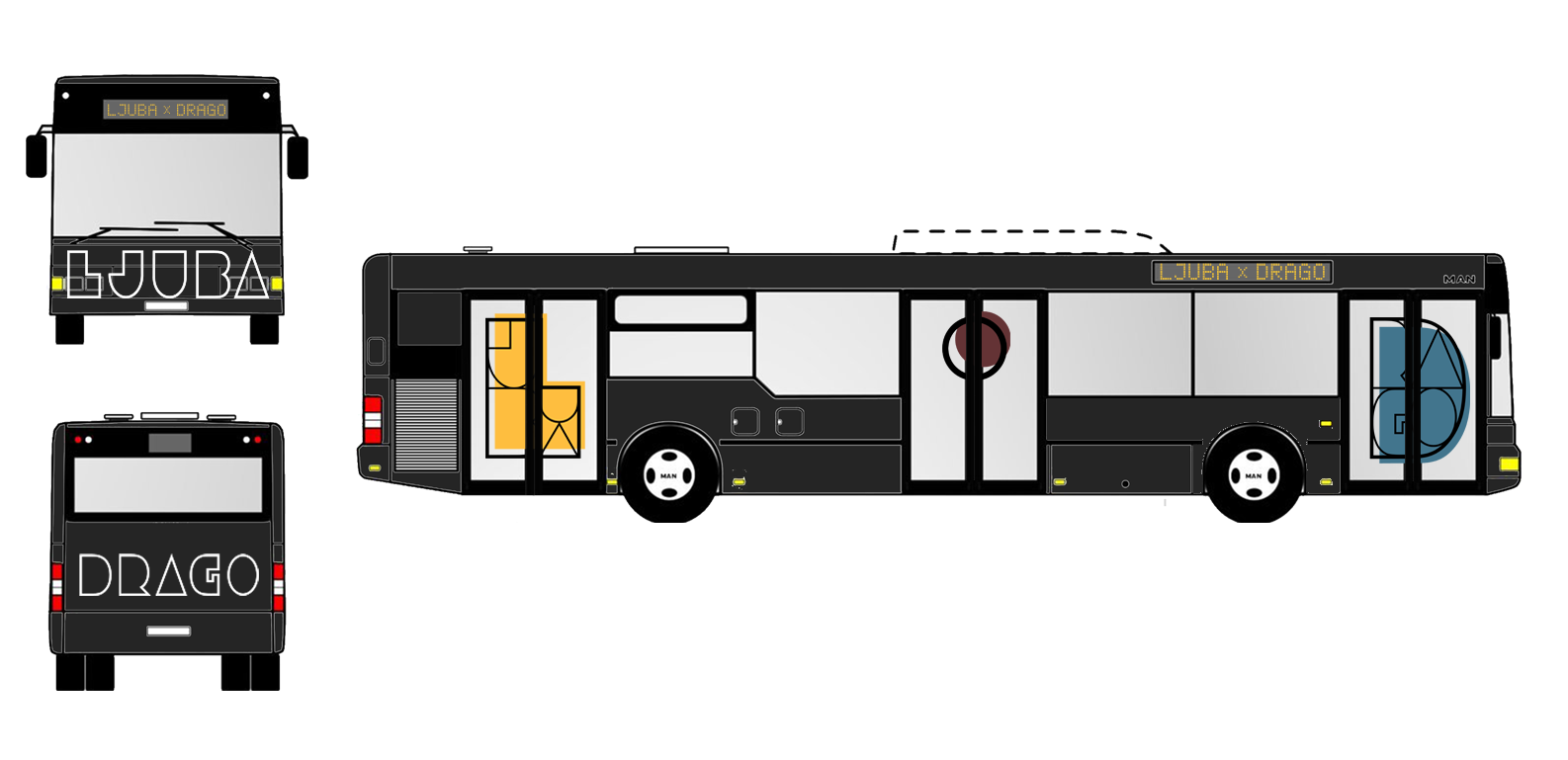 Mobile youth center appearance of the exterior